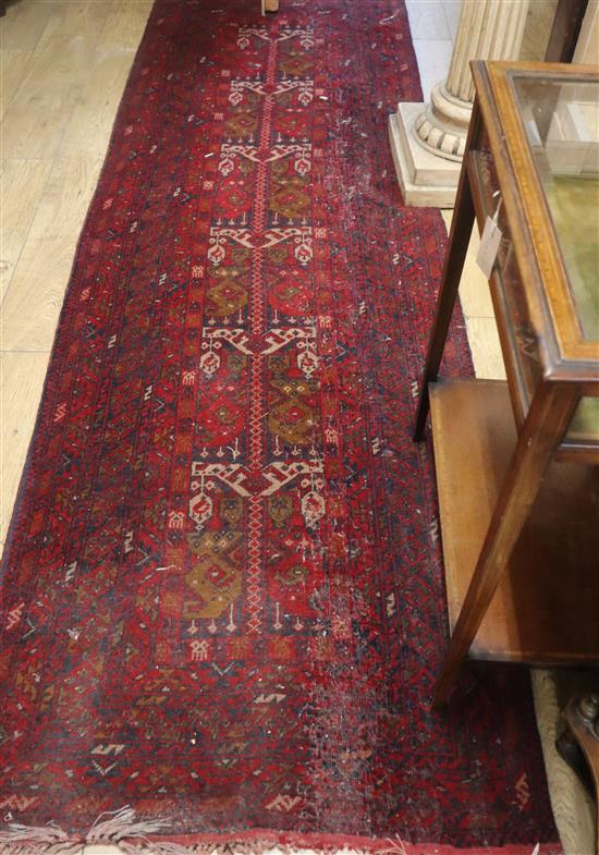 A Belouch hall carpet 290 x 87cm